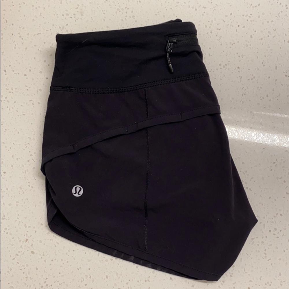 Lululemon Shorts Athletic Running Workout Black